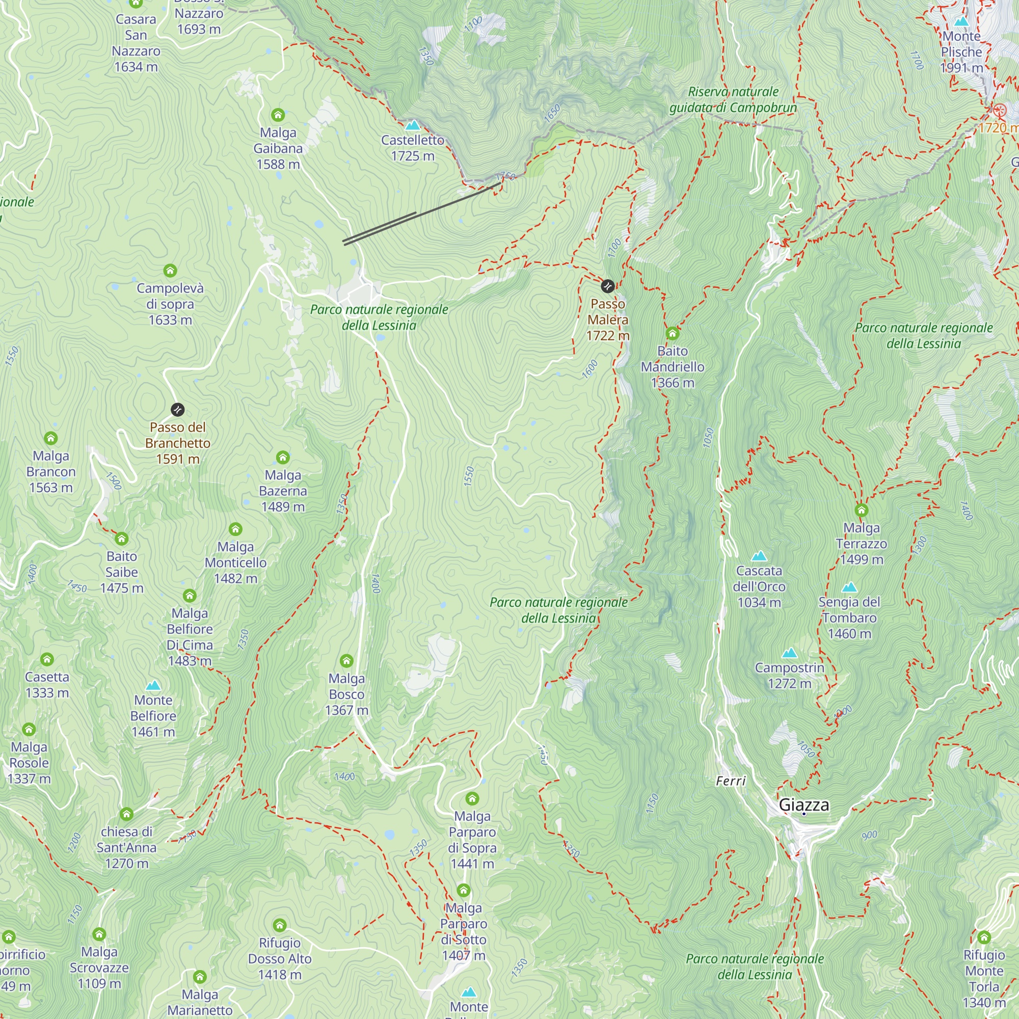 Malga di Grolla map