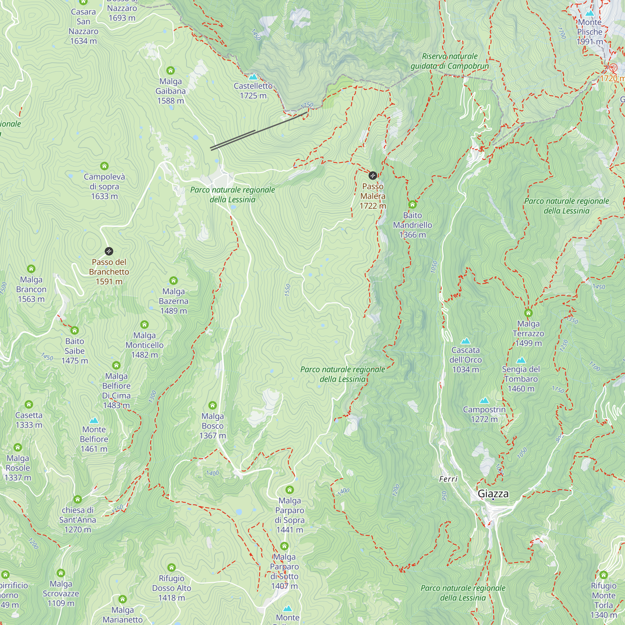 Malga di Grolla map
