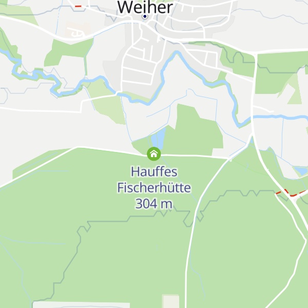 Map of Hauffes Fischerhütte
