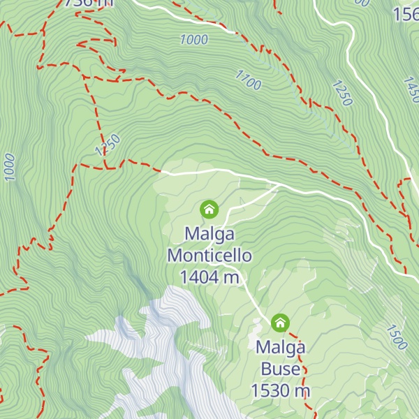 Map of Malga Monticello