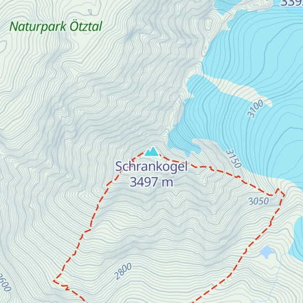 Map of Schrankogel