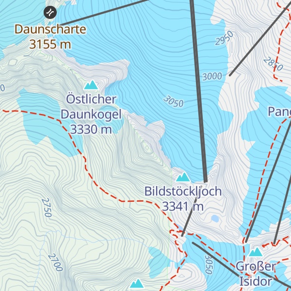 Map of Stubaier Wildspitze