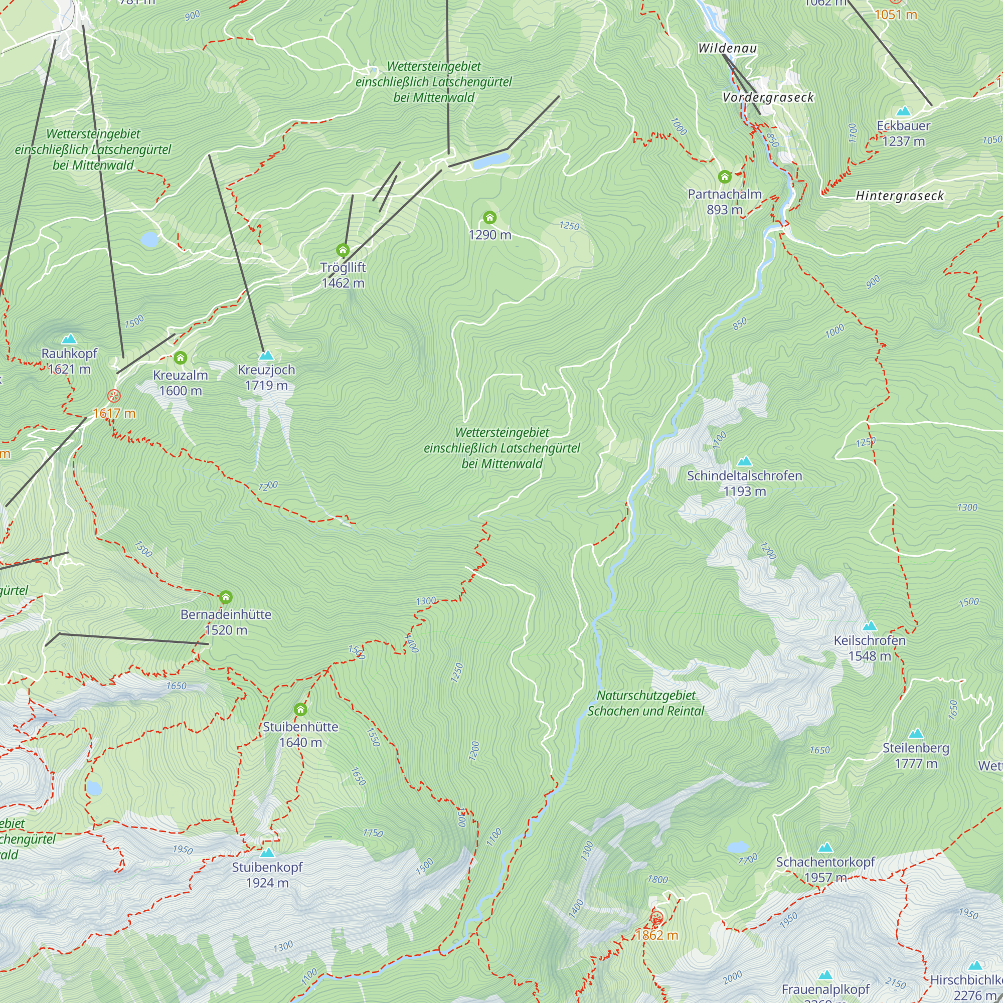 Laubhütte map