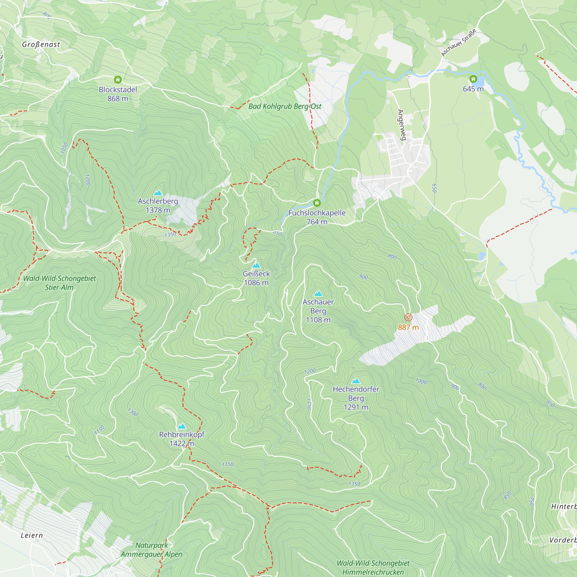 Angerl-Hütte map