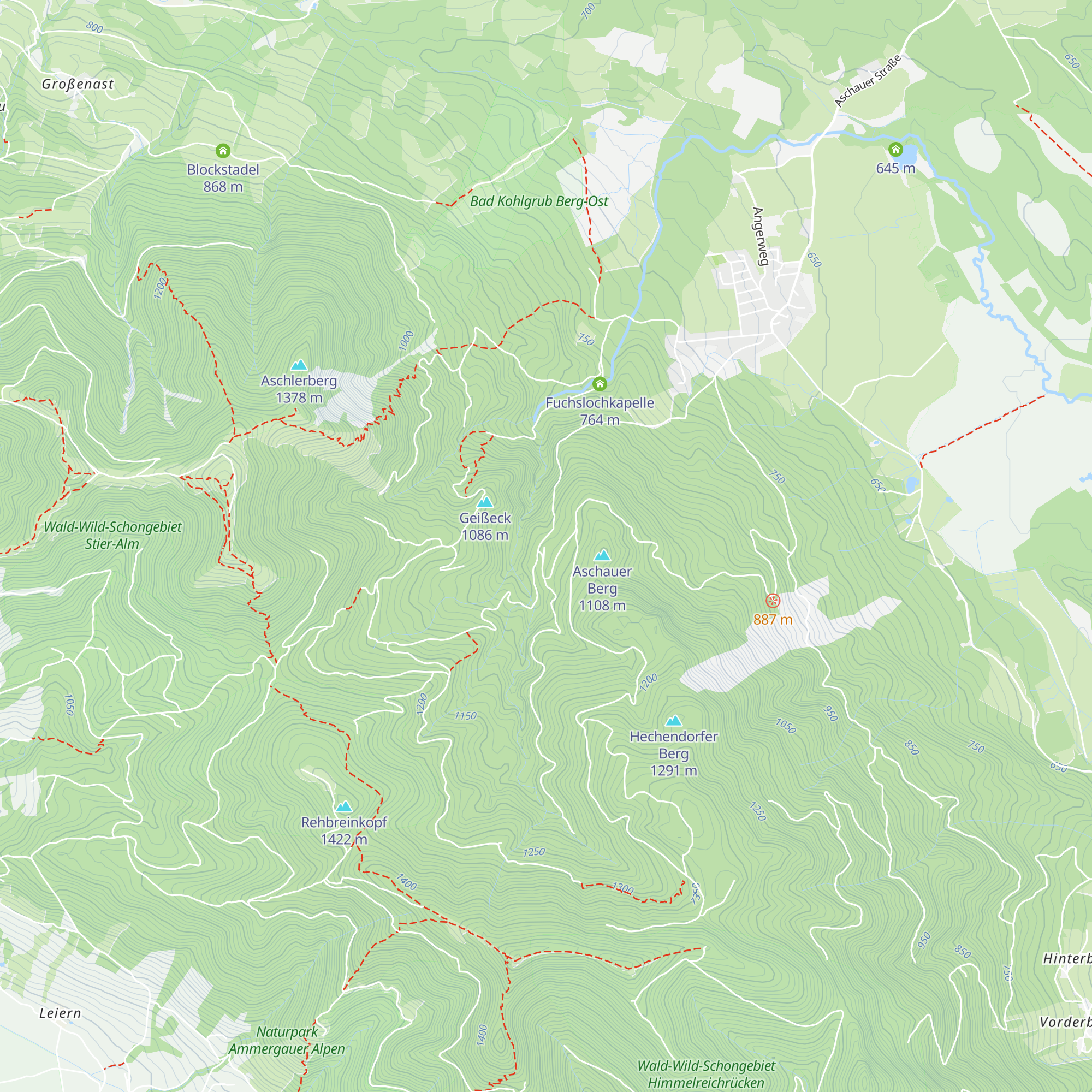 Angerl-Hütte map