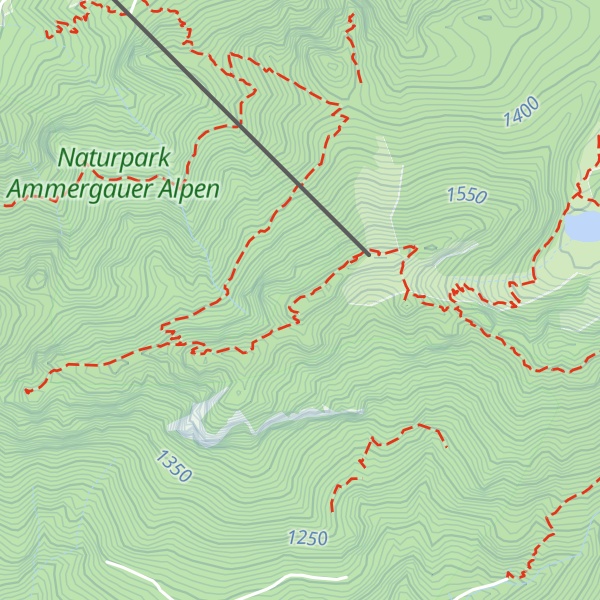 Map of Laber Hauptgipfel