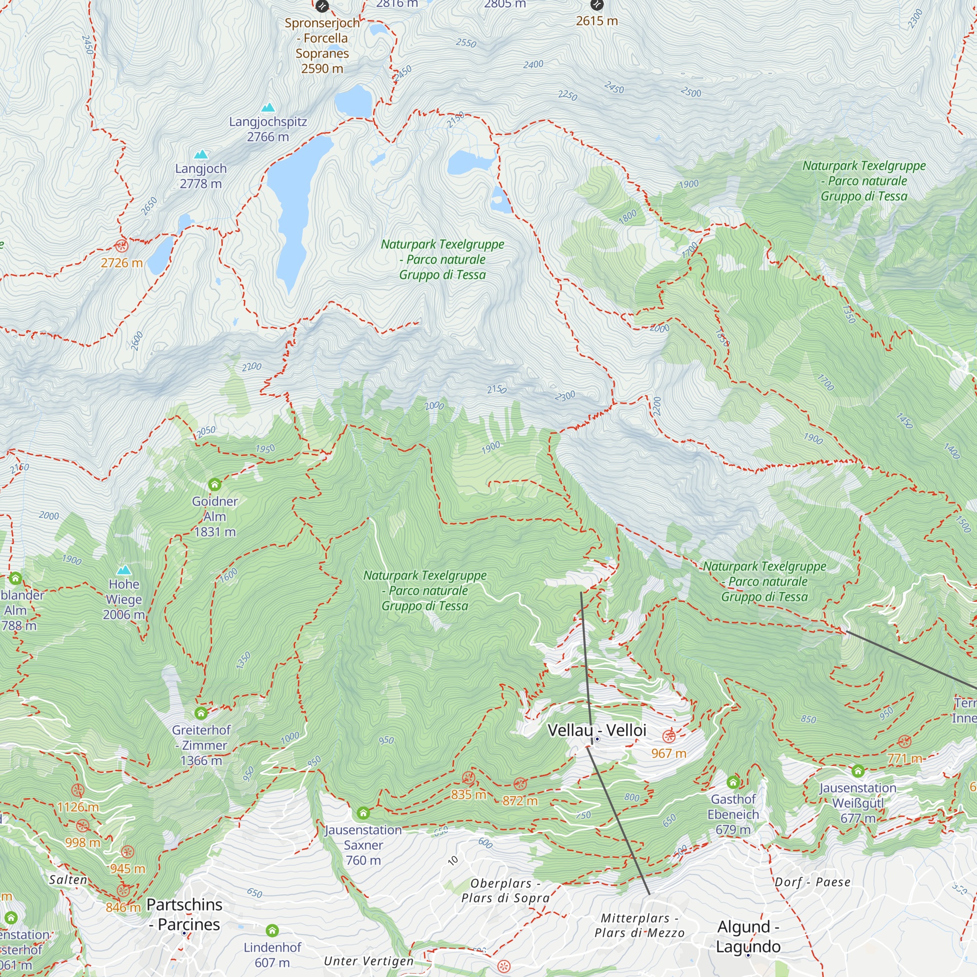 Gampen-Kuhalm map