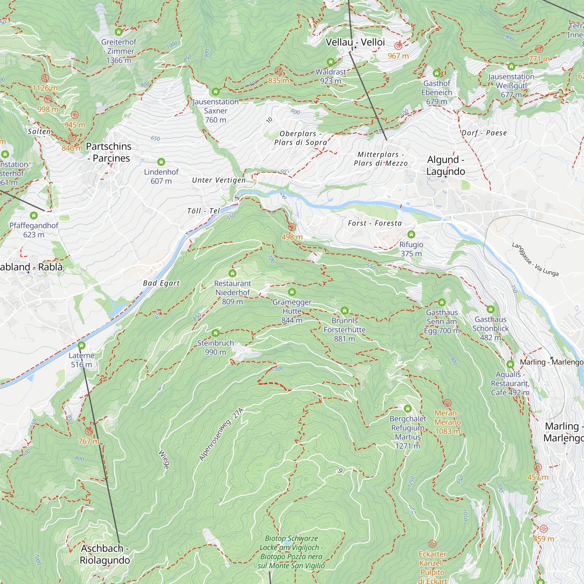 Gramegger Hütte map