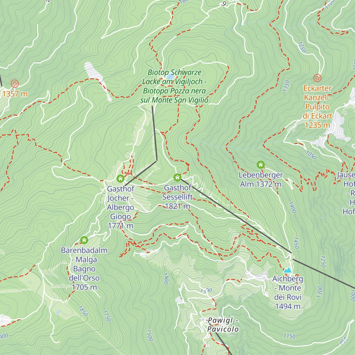 Gasthof Sessellift map
