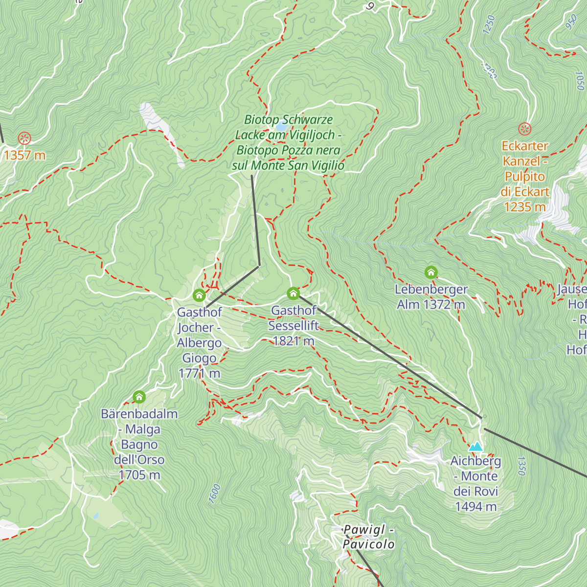 Gasthof Sessellift map