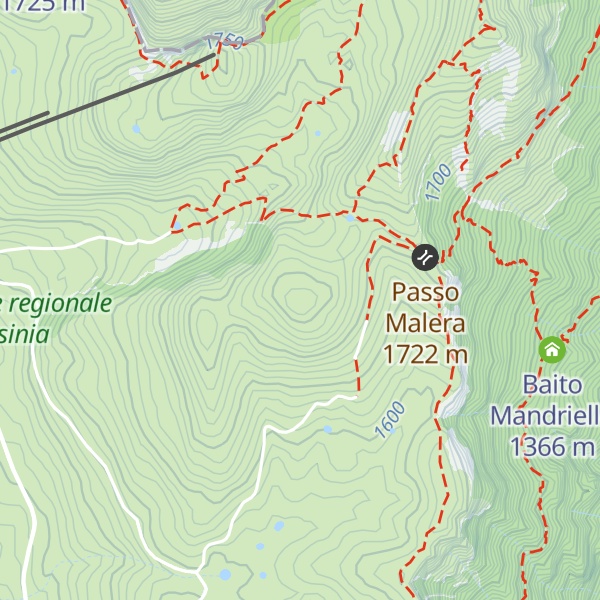 Map of Castel Malera