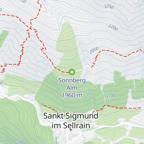 Map of Sonnberg Alm