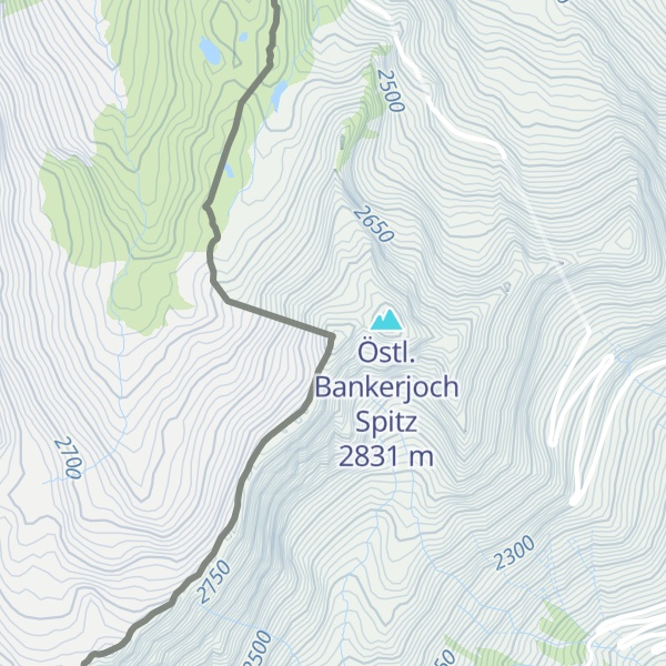 Map of Westl. Bankerjoch Spitz