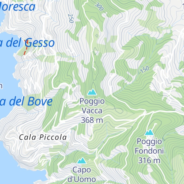 Map of Poggio Vacca