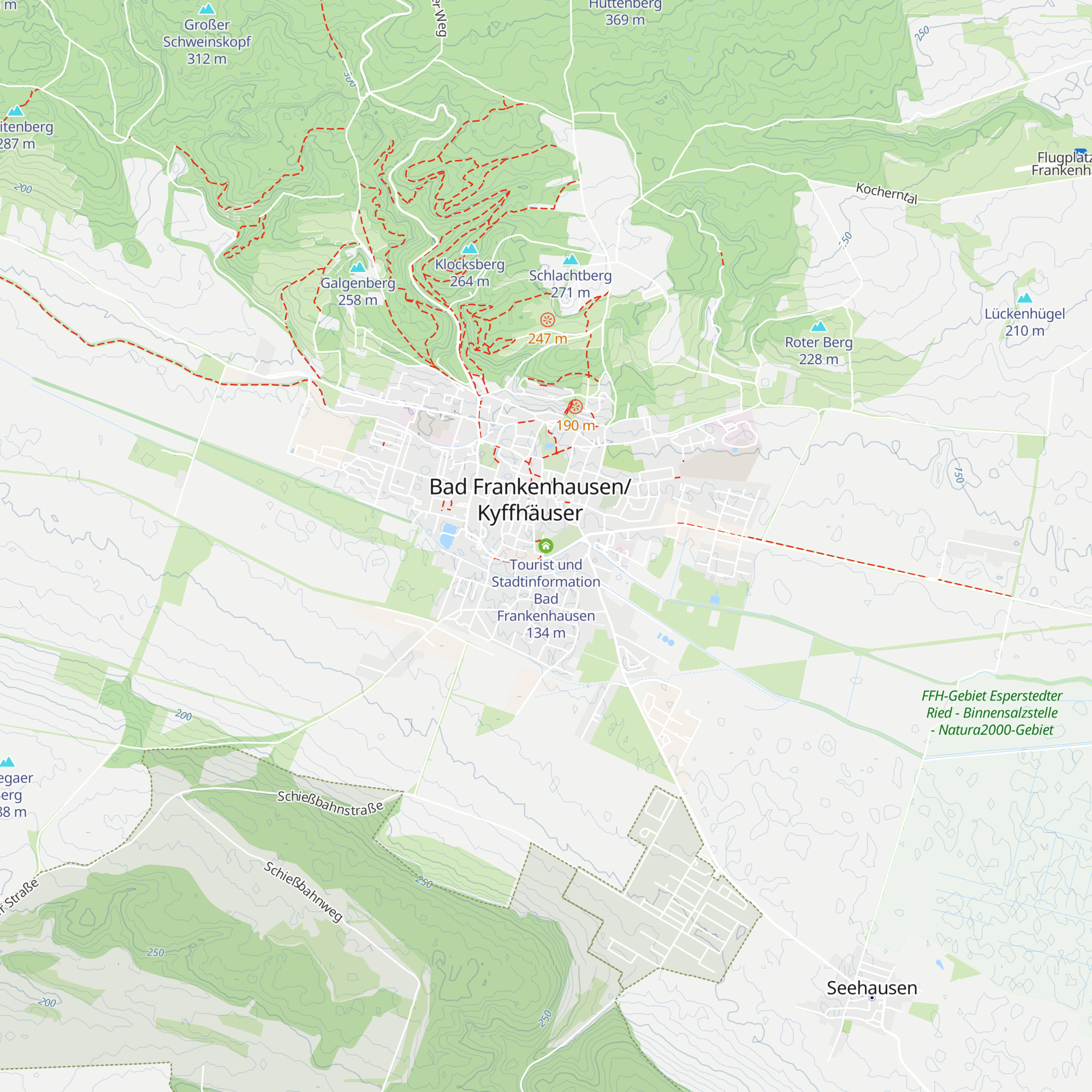 Tourist und Stadtinformation Bad Frankenhausen map