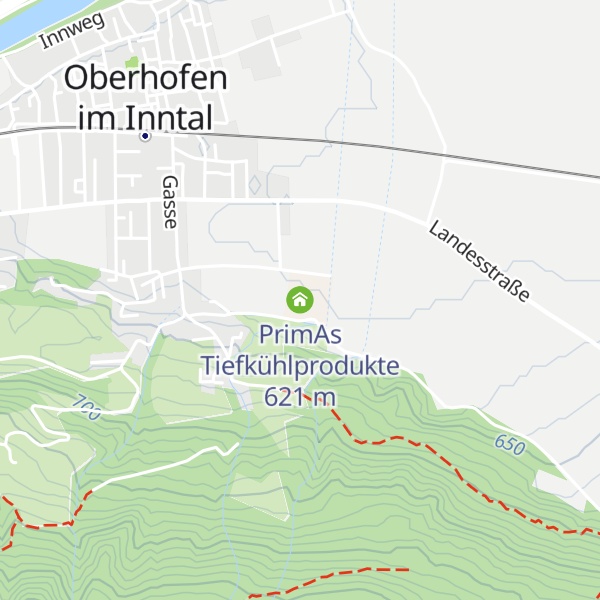 Map of PrimAs Tiefkühlprodukte