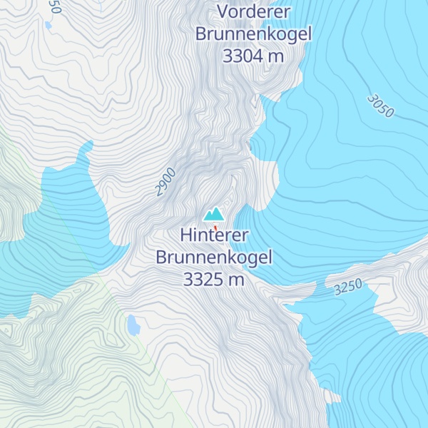 Map of Hinterer Brunnenkogel