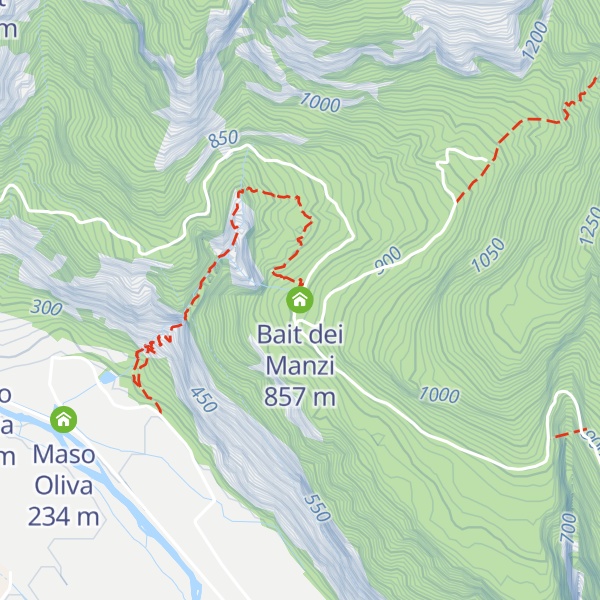 Map of Bait dei Manzi