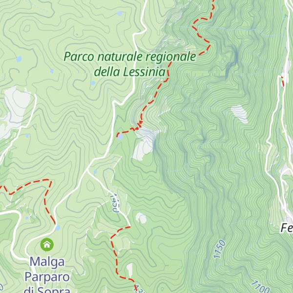 Map of Monte Potteghe