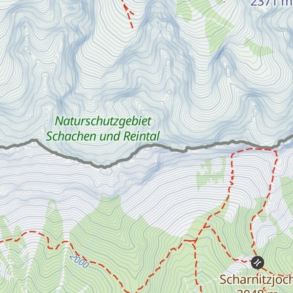 Map of Oberreintalschrofen