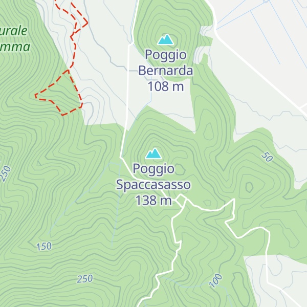 Map of Poggio Spaccasasso