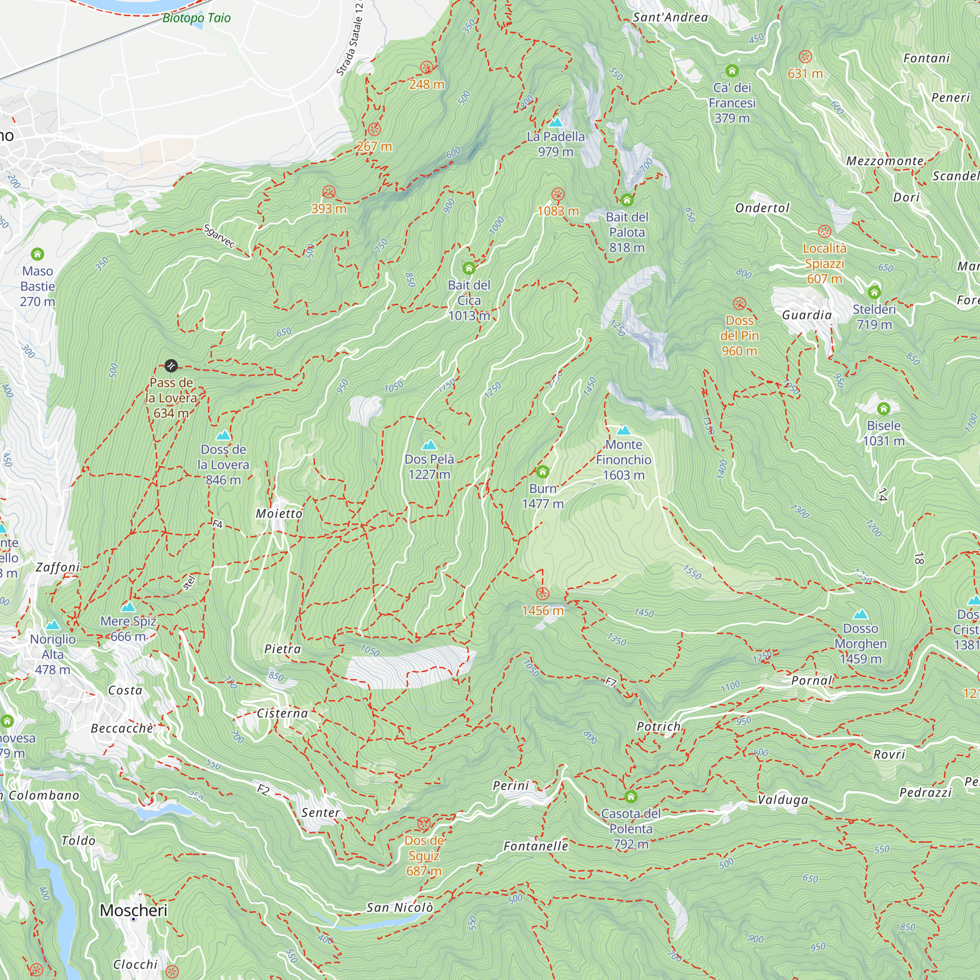 Malga Finonchio map