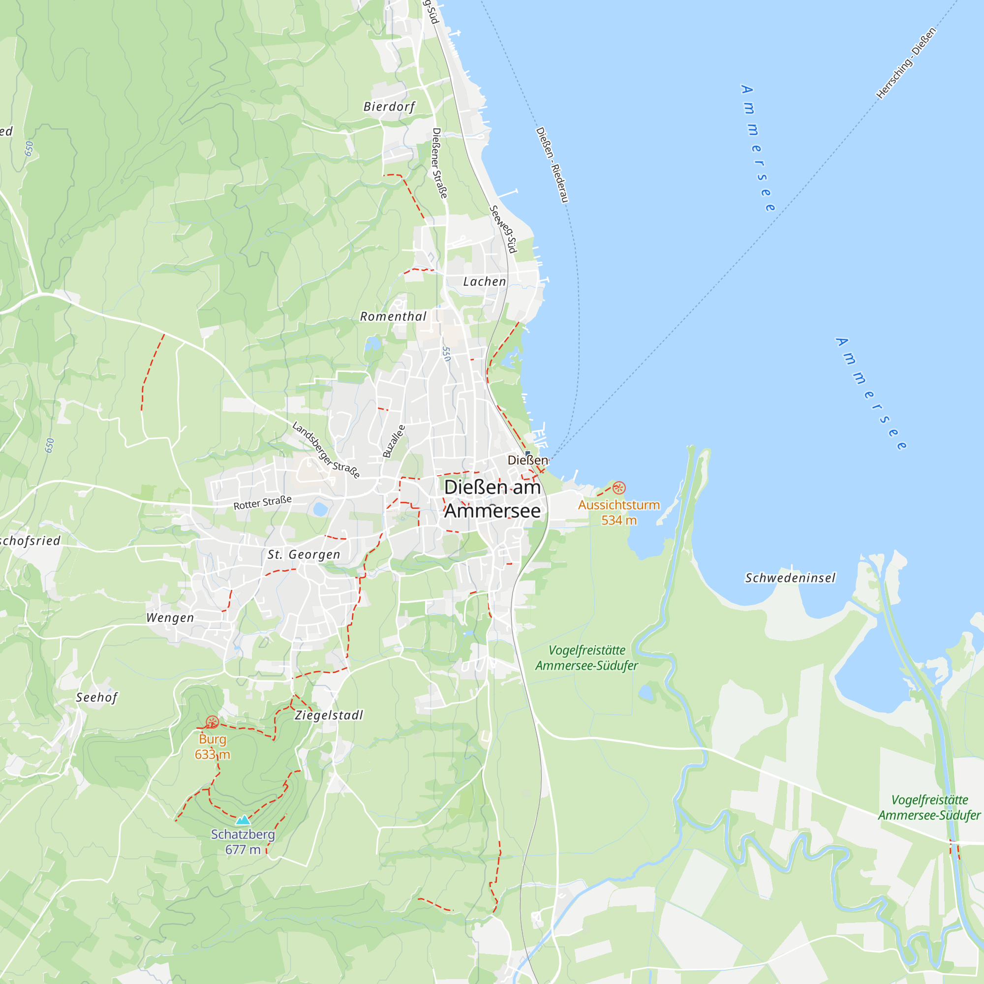 Alpenverein Sektion Ammersee map