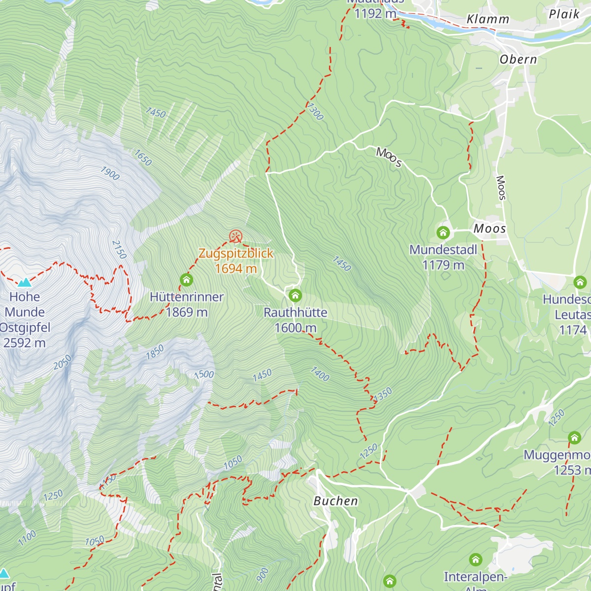 Rauthhütte map