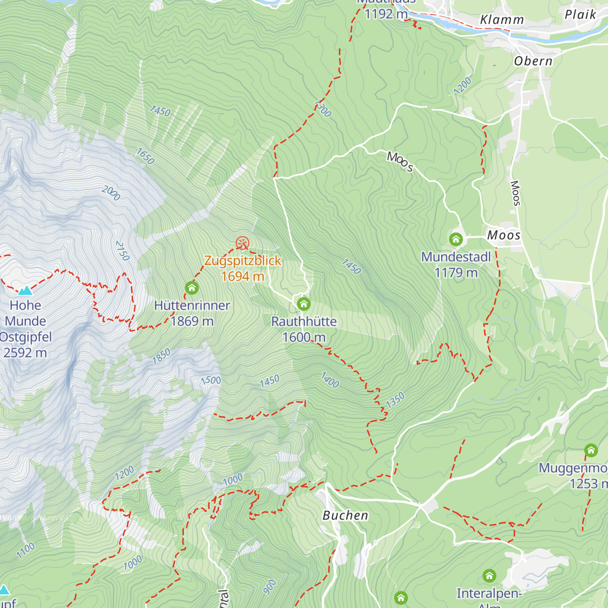 Rauthhütte map