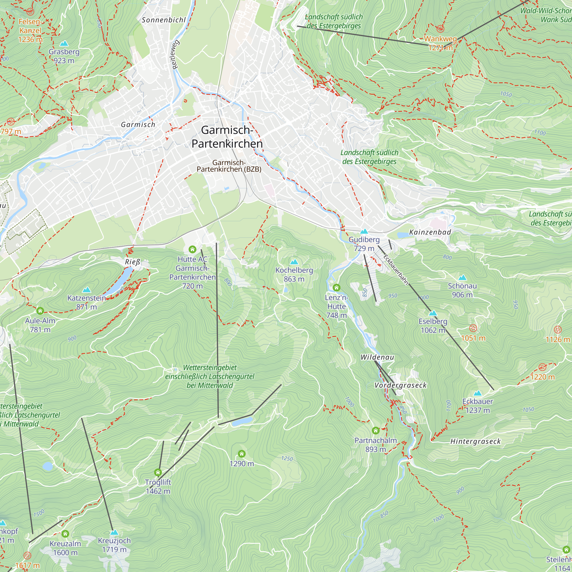 Kochelberg-Alm map