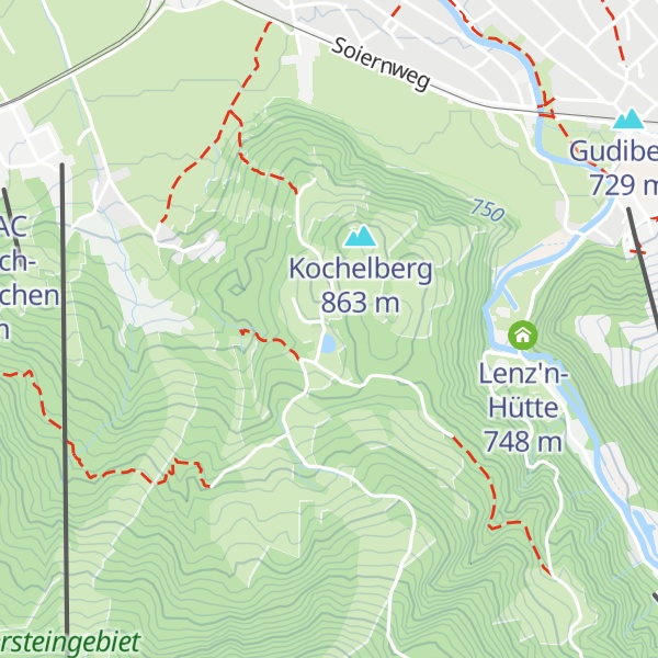 Map of Kochelberg-Alm