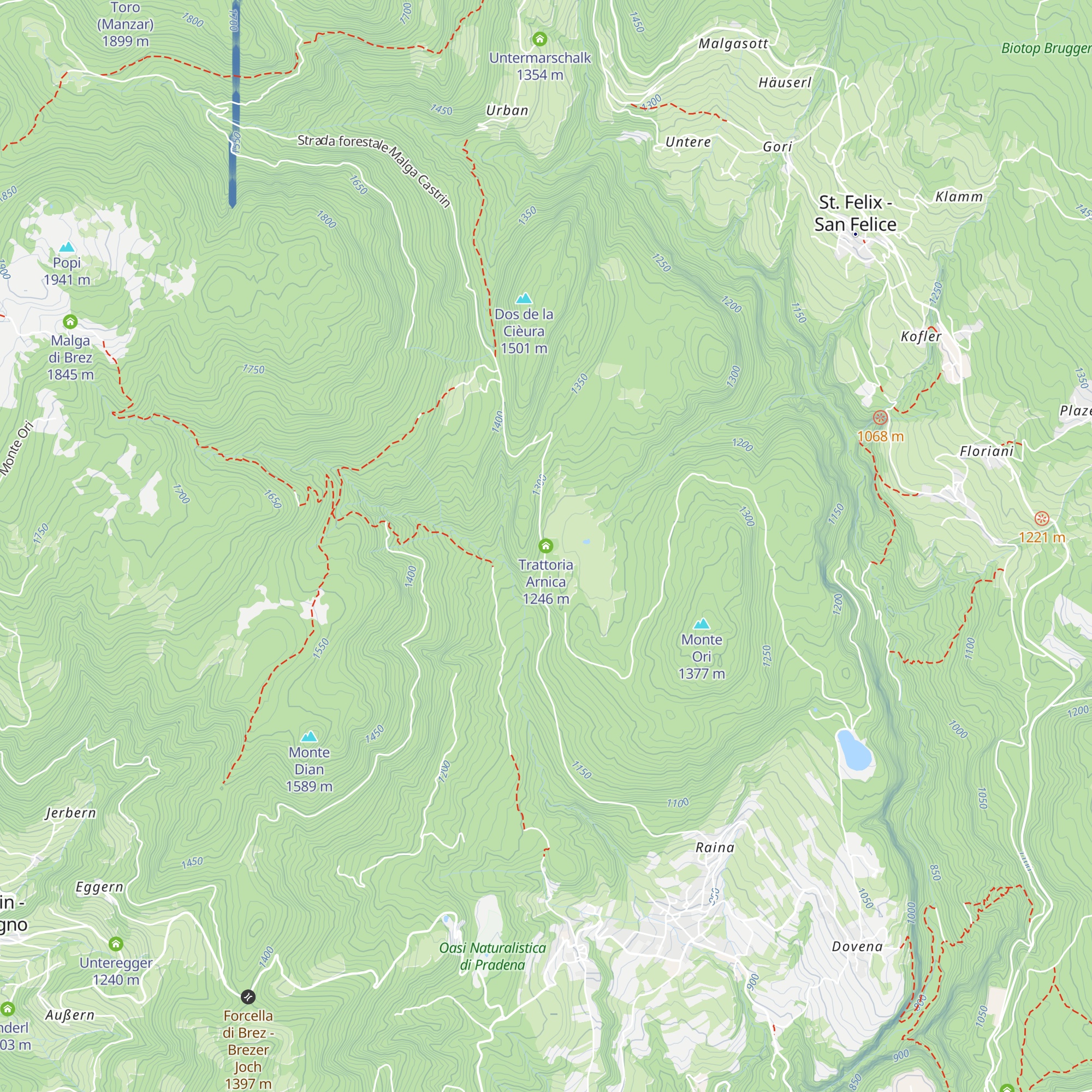 Trattoria Arnica map