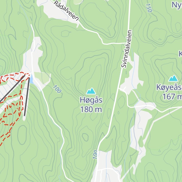 Map of Høgås