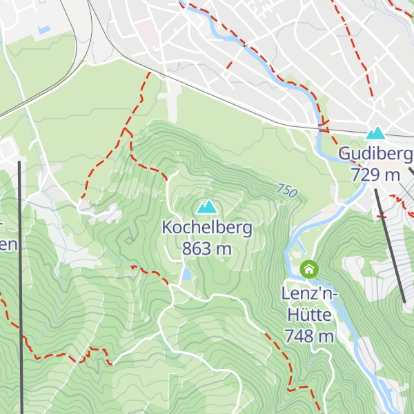 Map of Kochelberg
