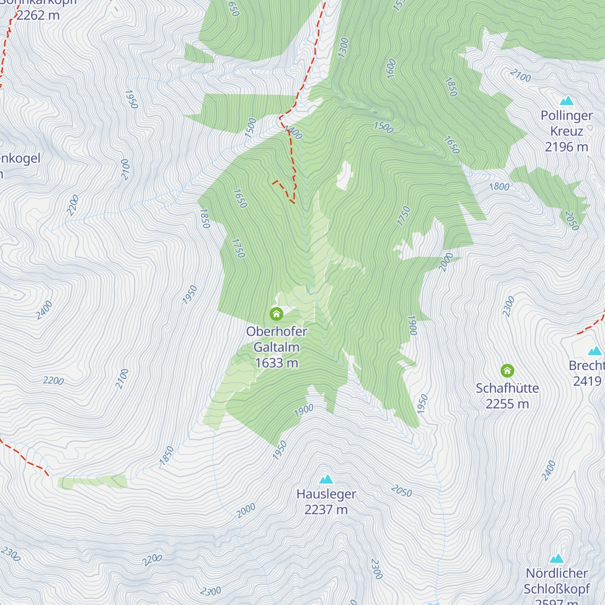 Flauringer Alm map