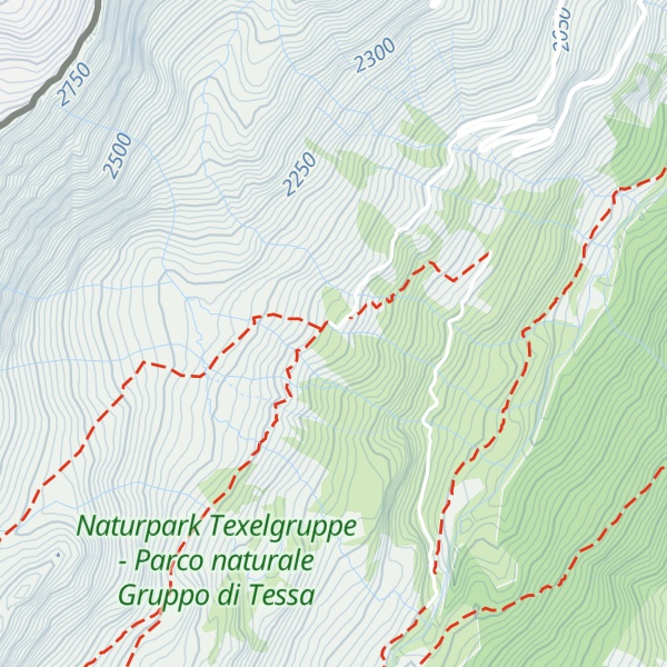 Map of Obere Glaneggalm - Malga Dosso Piccolo