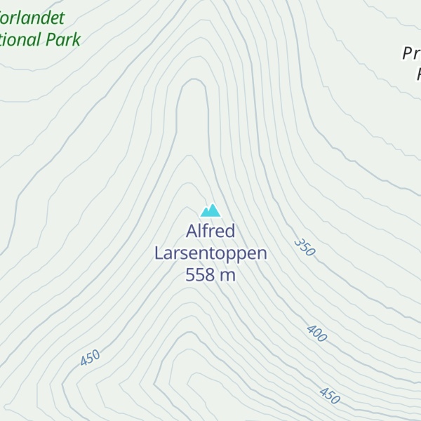 Map of Alfred Larsentoppen