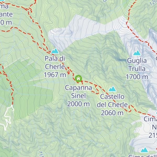 Map of Capanna Sinel