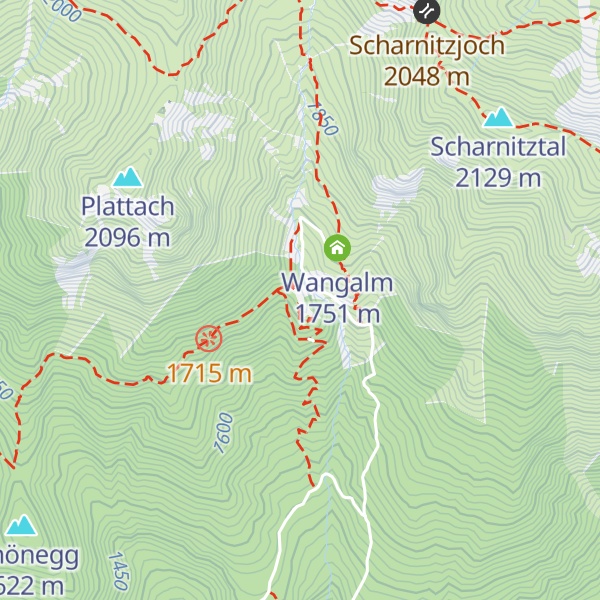 Map of Wetterstein Hütte