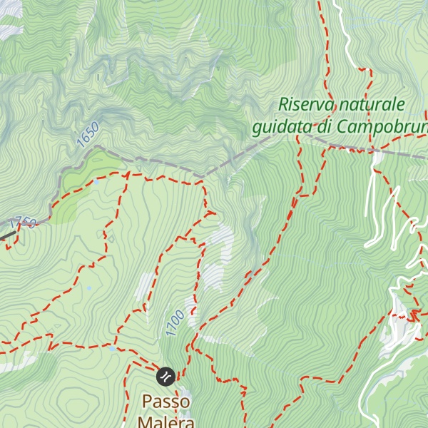 Map of Cima Trappola