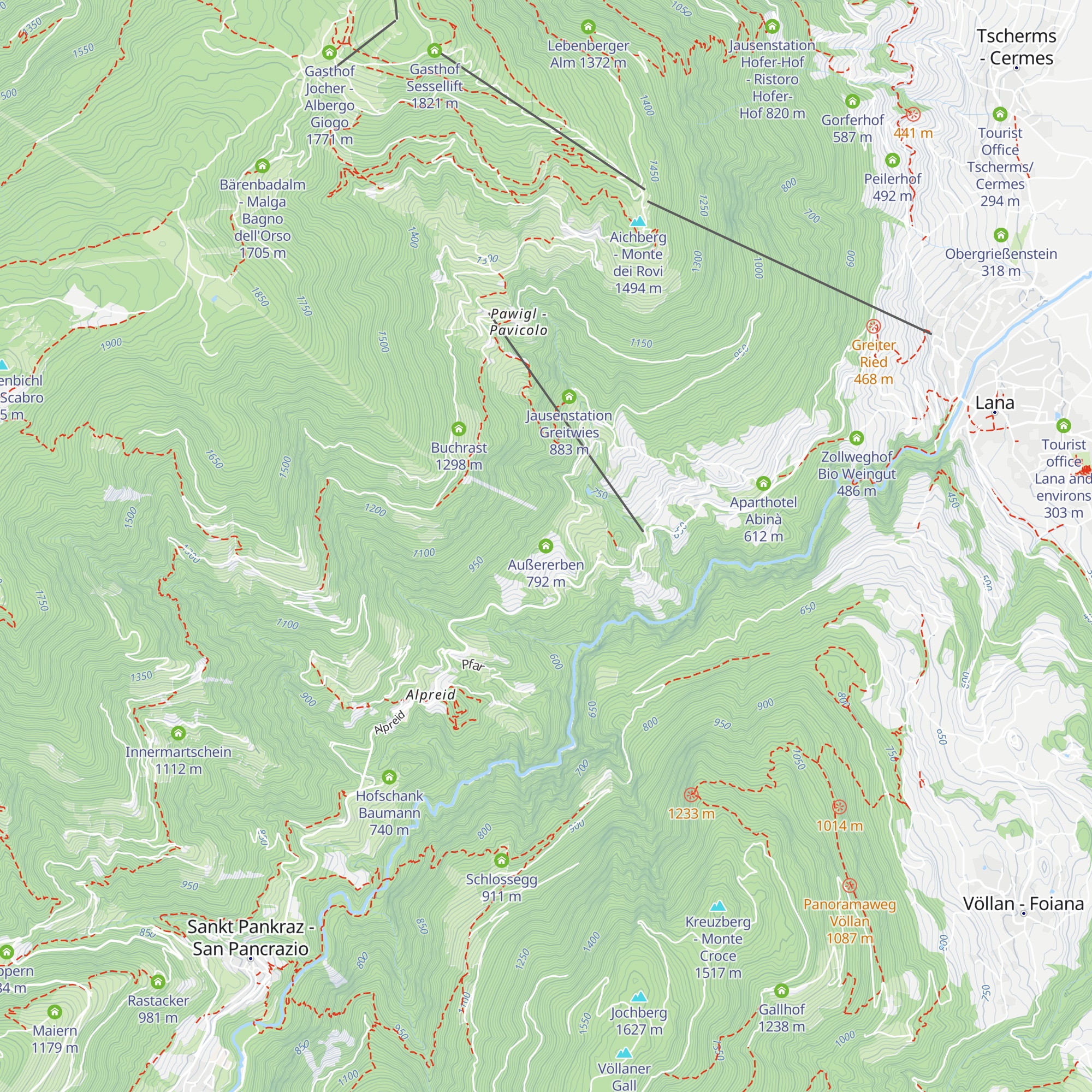 Außererben map