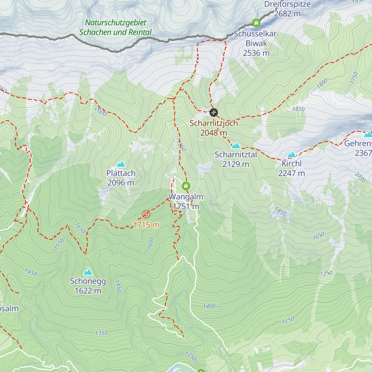 Wangalm map