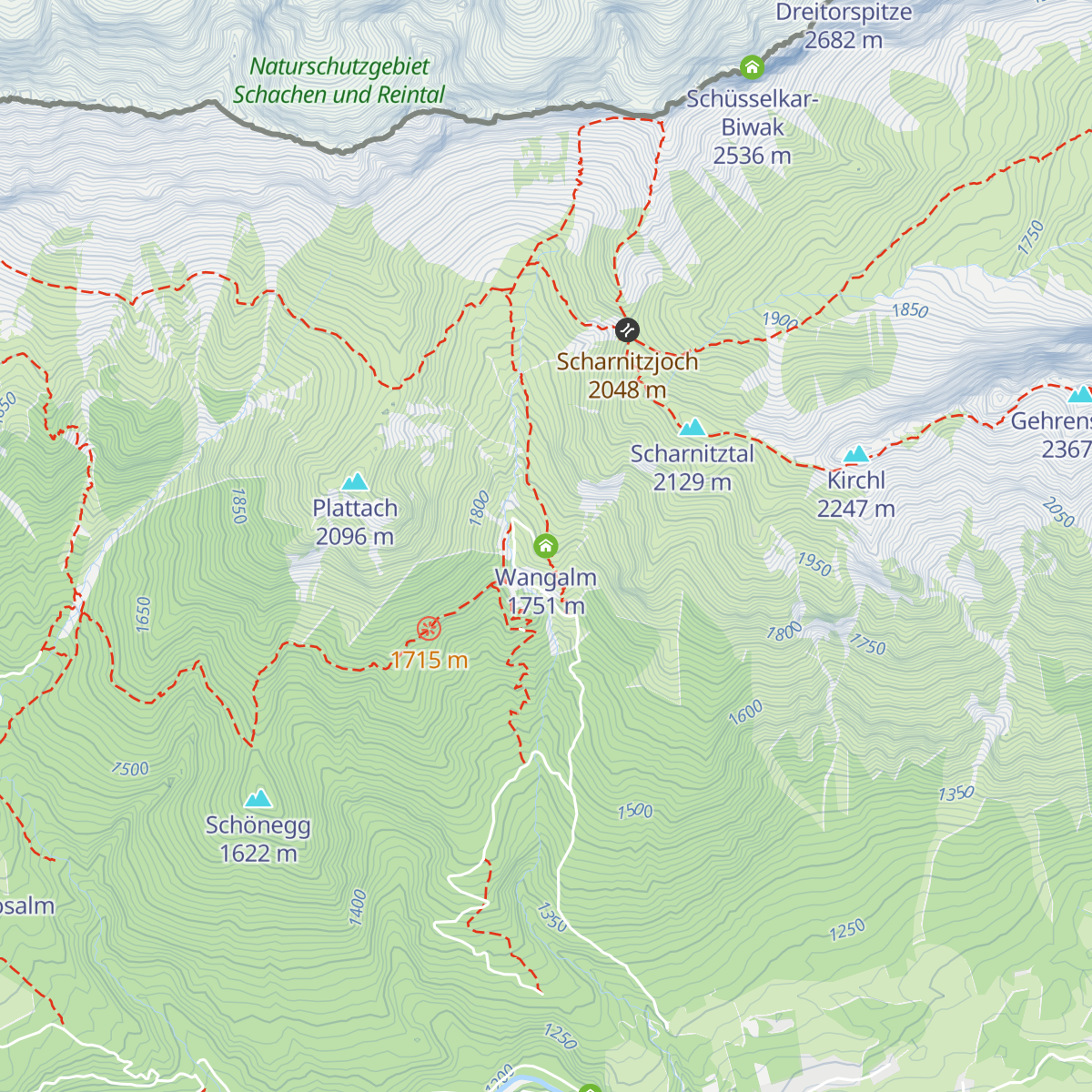 Wangalm map