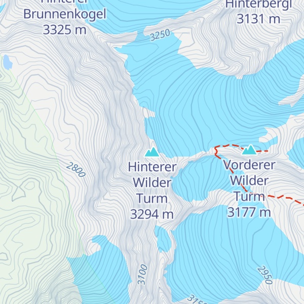 Map of Hinterer Wilder Turm