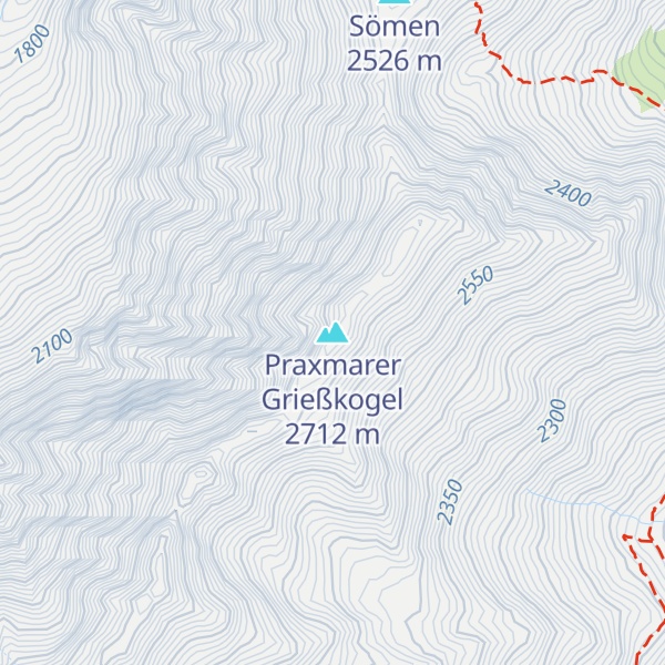 Map of Praxmarer Grießkogel