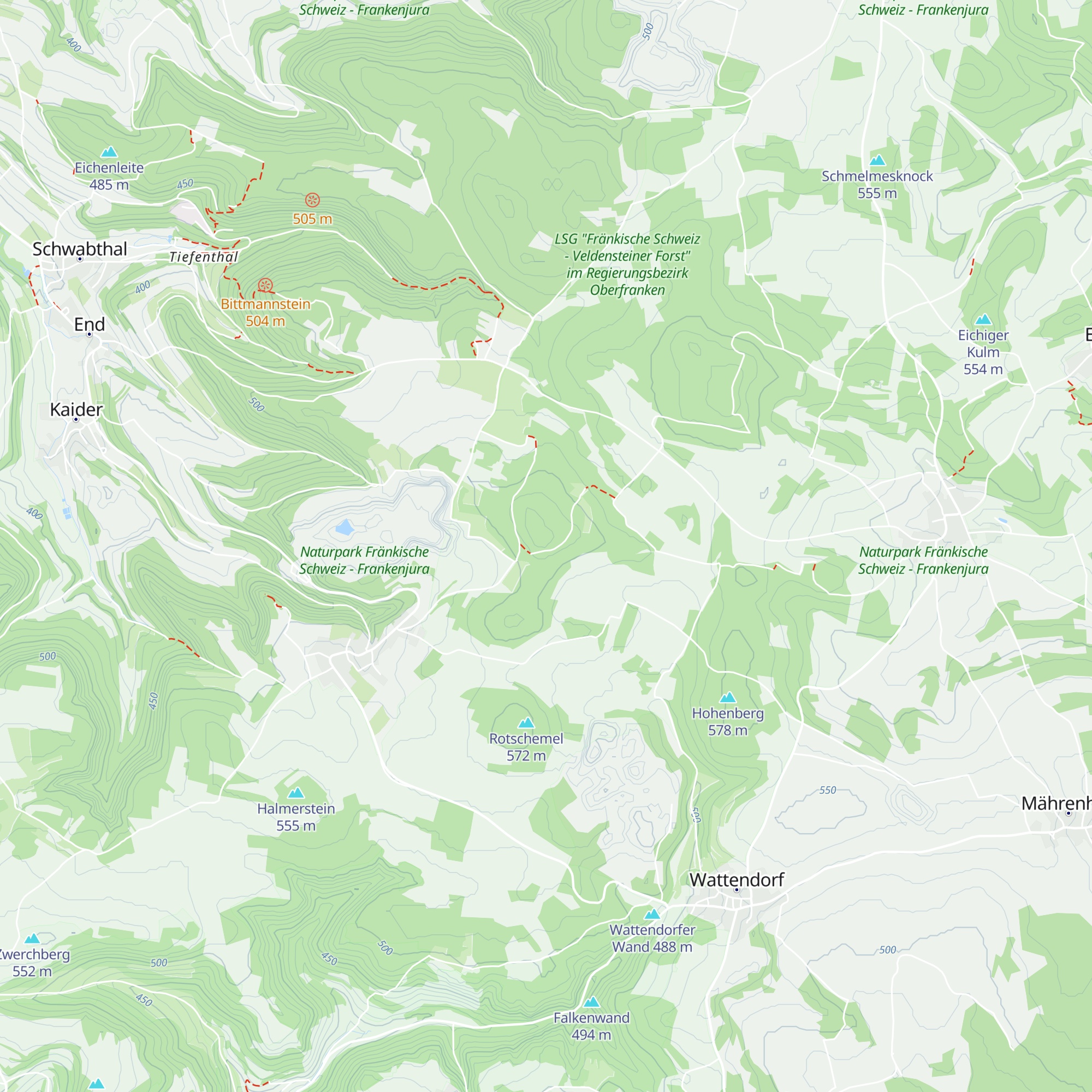Schutzhütte am Kemitzenstein map