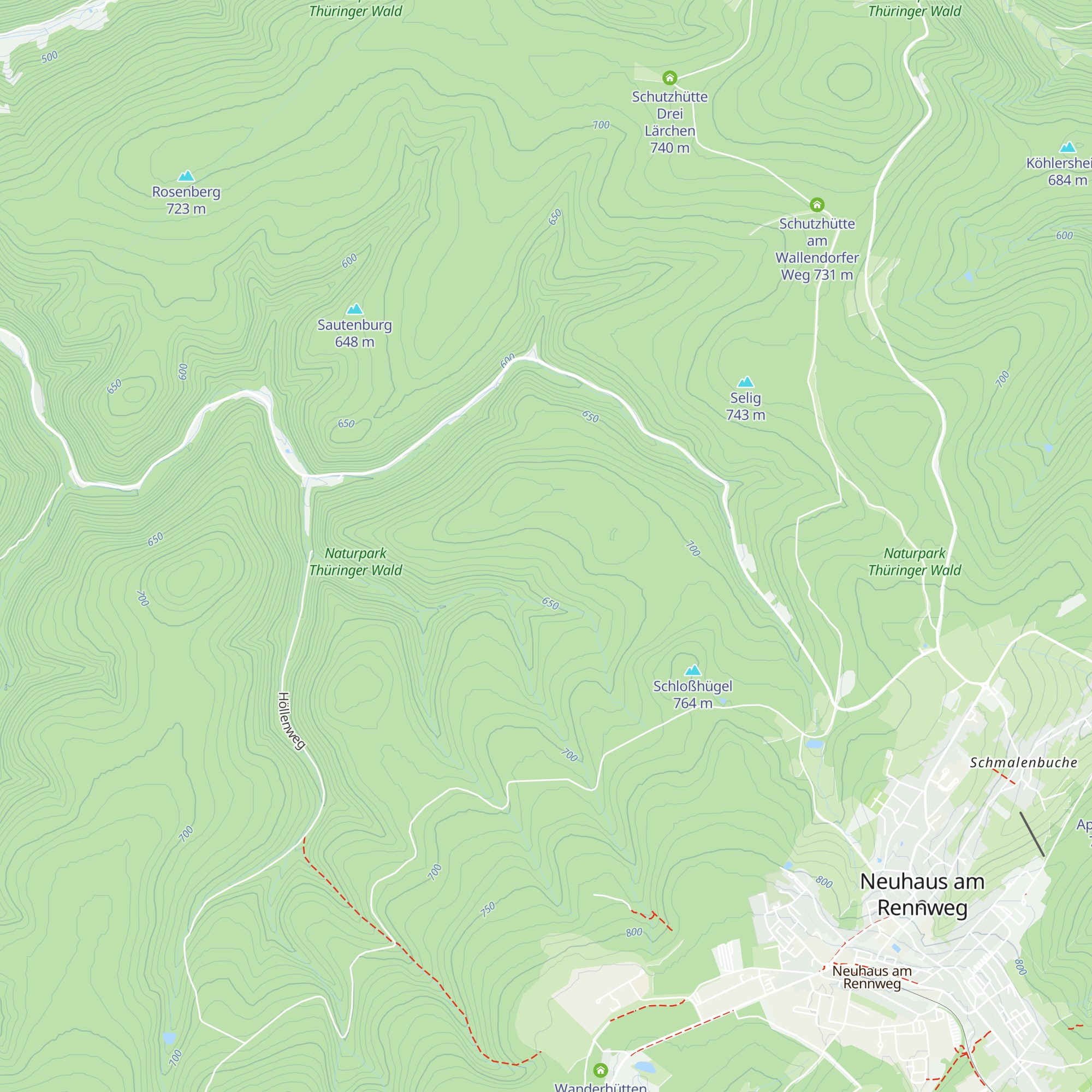 Schneidershütte map