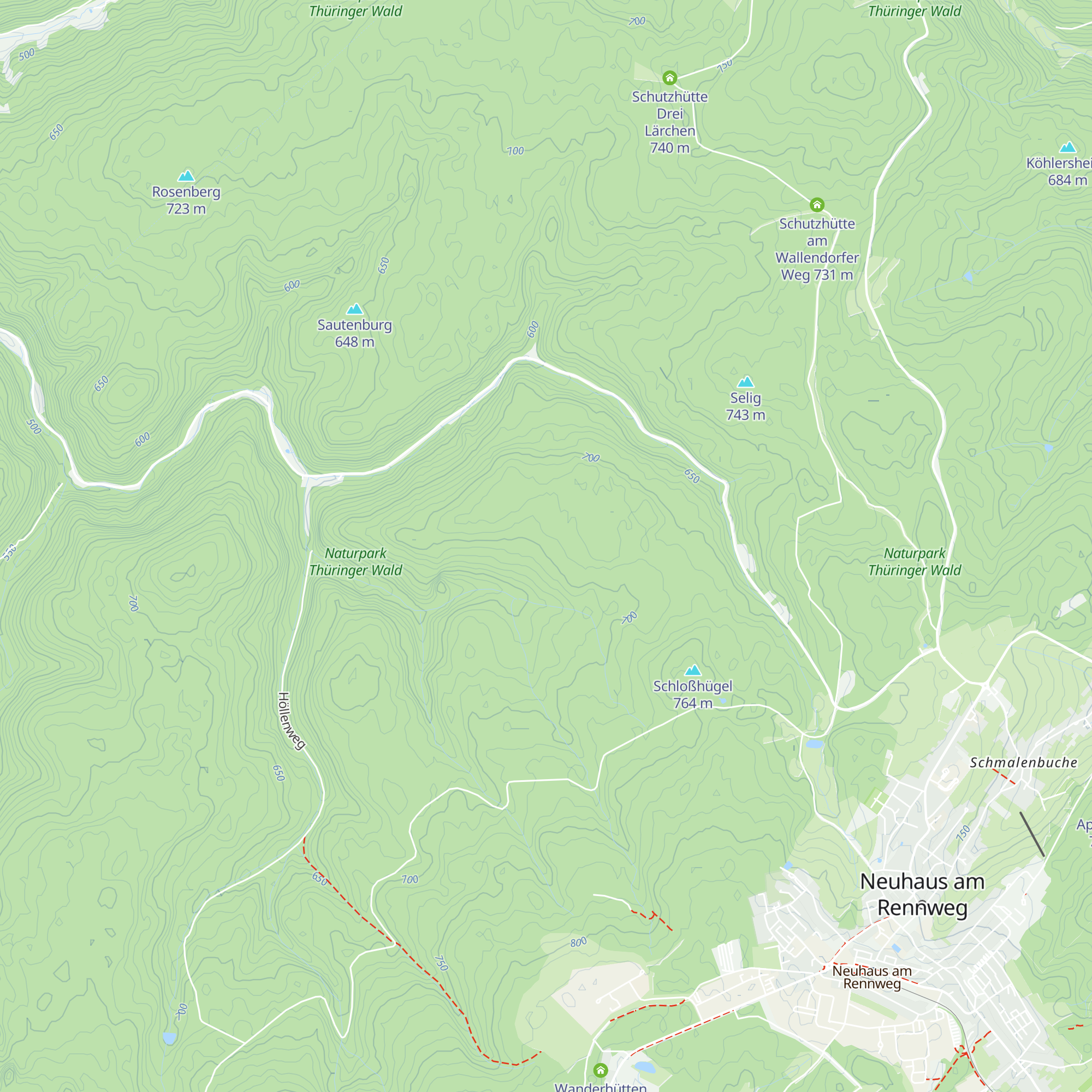 Schneidershütte map