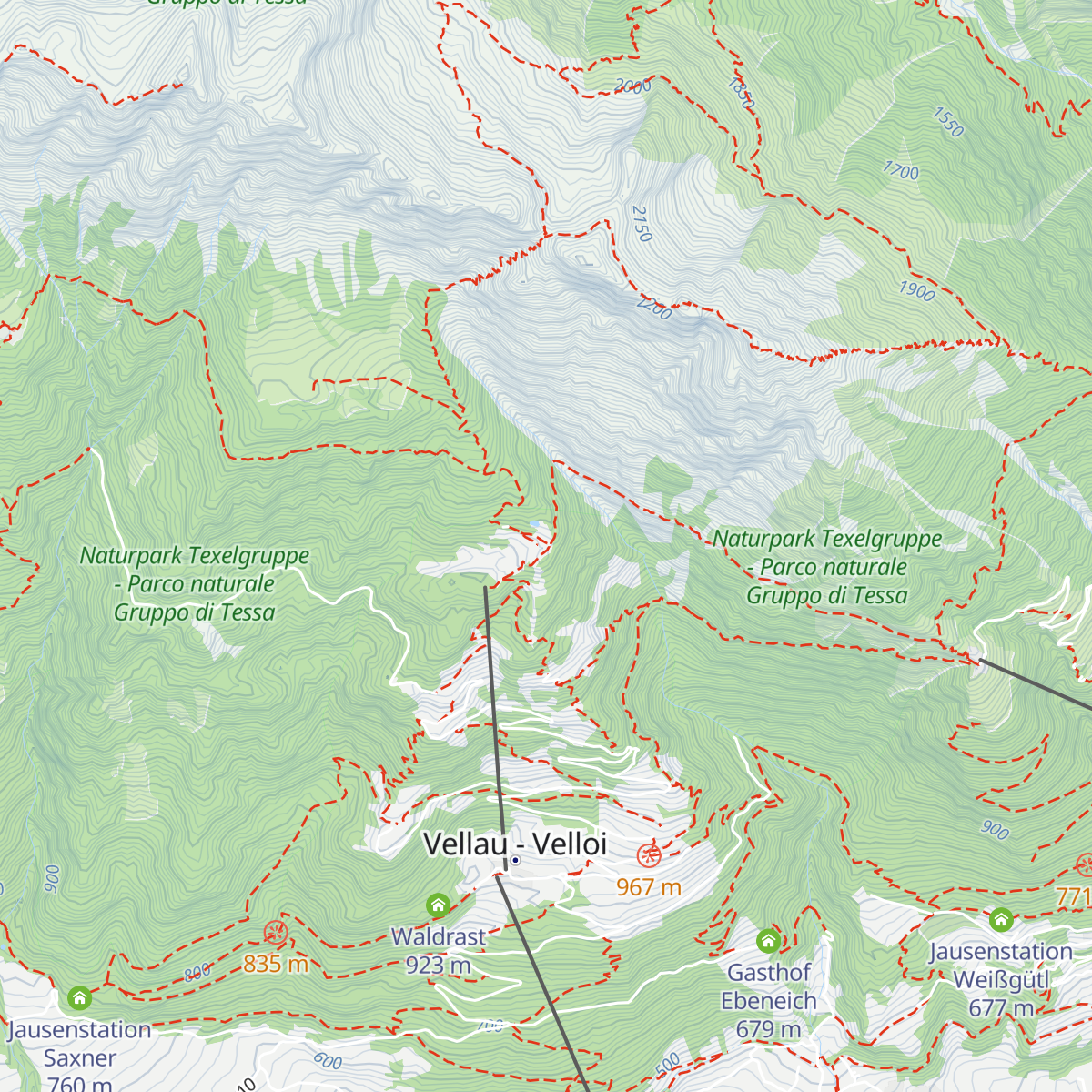Leiteralm - Malga Leiter map