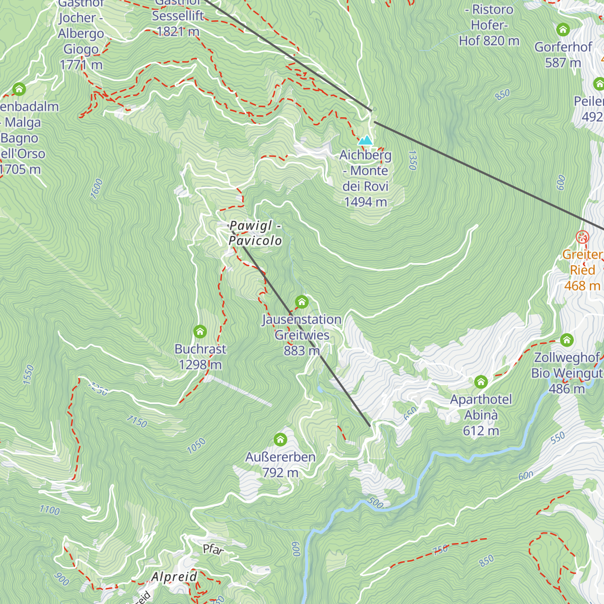 Jausenstation Greitwies map
